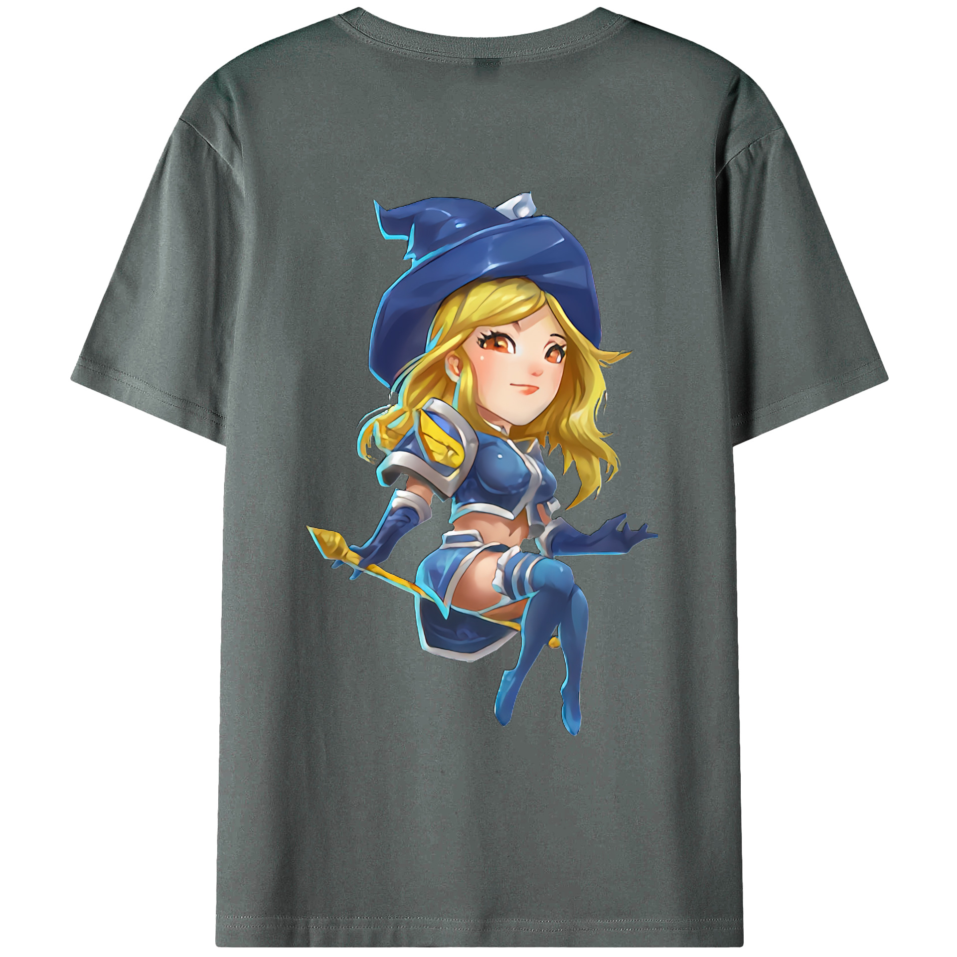 （画像用） リーグ・オブ・レジェンド League of Legends LOL 綿100％ メンズ半袖Tシャツ（バックプリント） 通気性